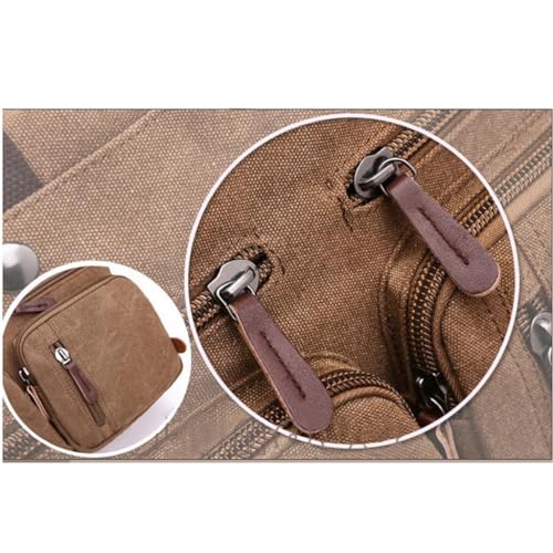 Canvas Bag Business Briefcase Hand Cross Slung Shoulder Three Use Bag Large Computer Bag2