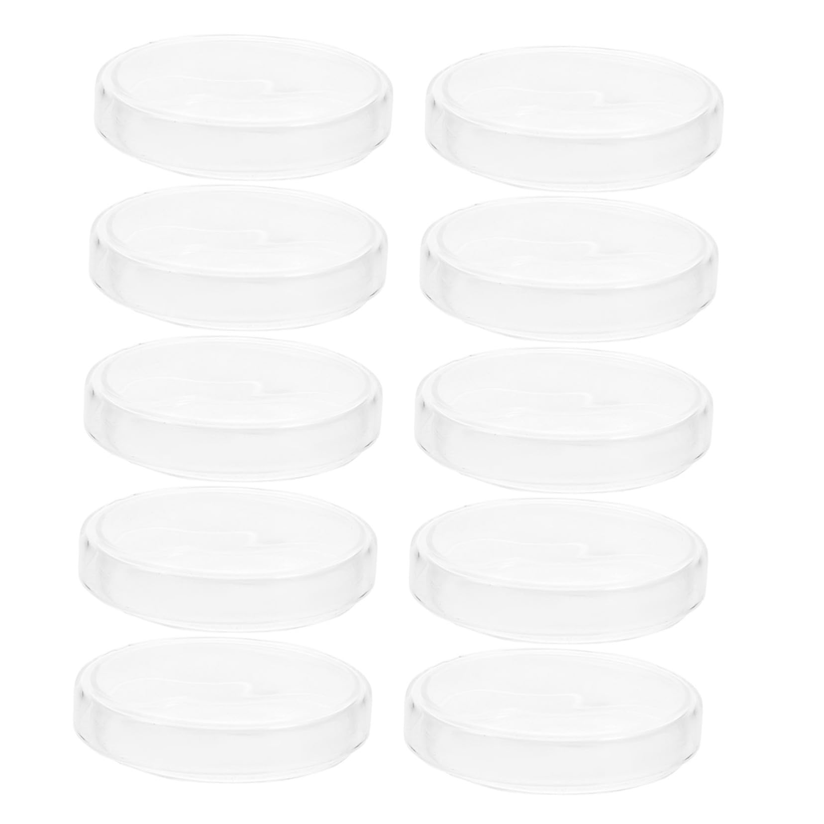 BESTYASH 10stücke Petrischalen aus Glas mit Deckel Sterile Labor-kulturschalen Borosilikat für Experimente und Mikrobielle Anwendungen