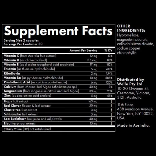 WelleCo The Goddess Elixir Menopause Supplement