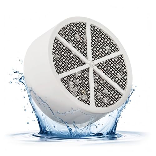 Crystal Quest Bath Ball Replacement Cartridge – Removes Chlorine, PFAS & Odors – Easy-to-Install Water Filter – Eco-Friendly, Durable & Skin-Safe – Built in the USA
