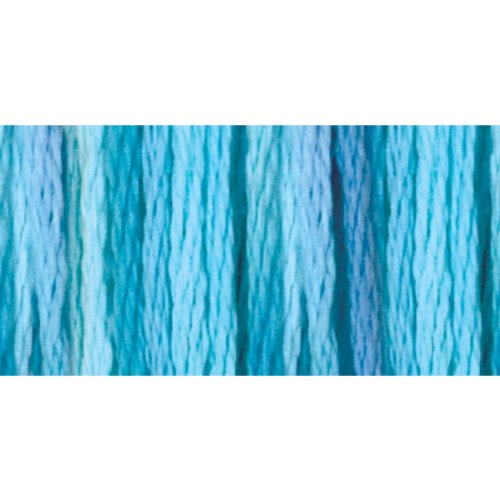 DMC 417F-4020 Color Variations Six Strand Embroidery Floss, 8.7-Yard, Tropical Waters