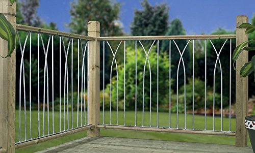 Modern Metal Decking Fence Panel 560mm Run x 770mm High Fencing (Silver'ish Grey DPPS)