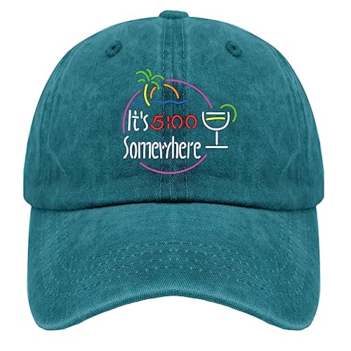 Gorra baseball ODCRAT Cyan Blue unisex miniatura 1