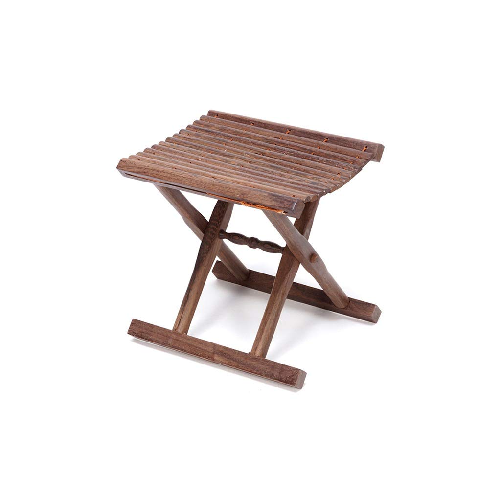 QiansejiyijiajudengziStool Wood Portable Fold Stools for Kitchen Counter Home Bar Decor 3 Choices (Size : 33×26×34CM)