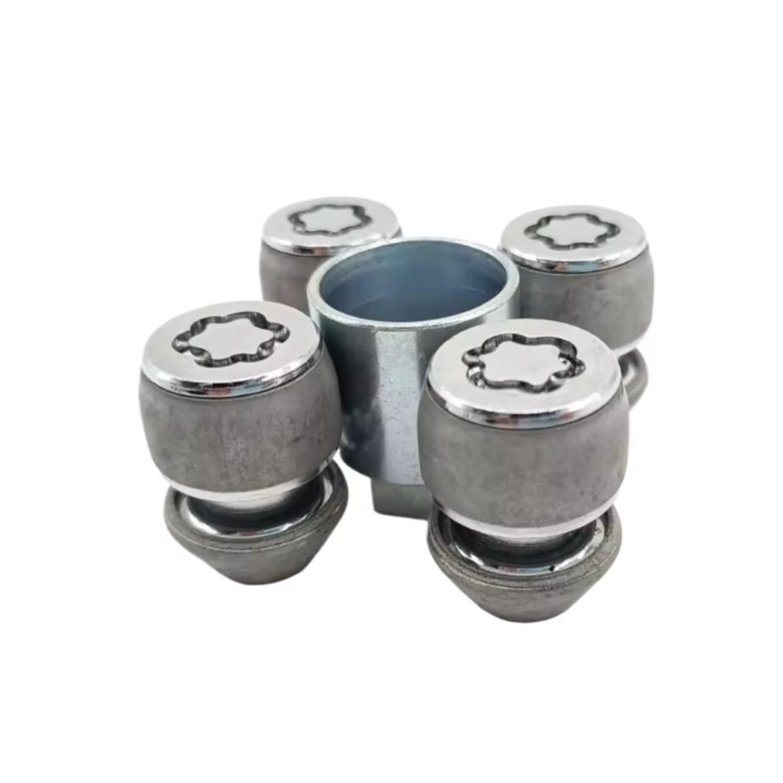 Boulons antivol de Roue pour Range Rover Evoque 2012-2018 - Clé pour vis antivol - Écrou de Roue - Référence OEM : LR037026