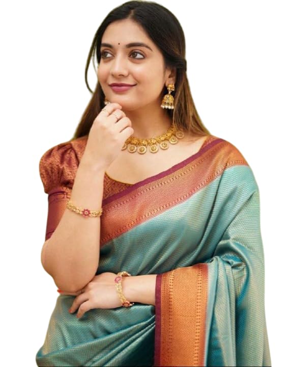 Image of Premium Royal Banarasi Handloom Silk Saree with Intricate Zari Work and Regal Festive Appeal