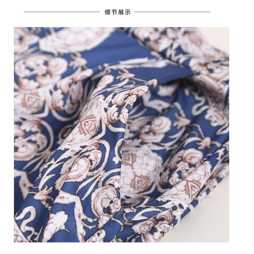 Satin Pajama Set Floral Silk 2 Piece Lounge Sets Plus Size Shirts Pants 6