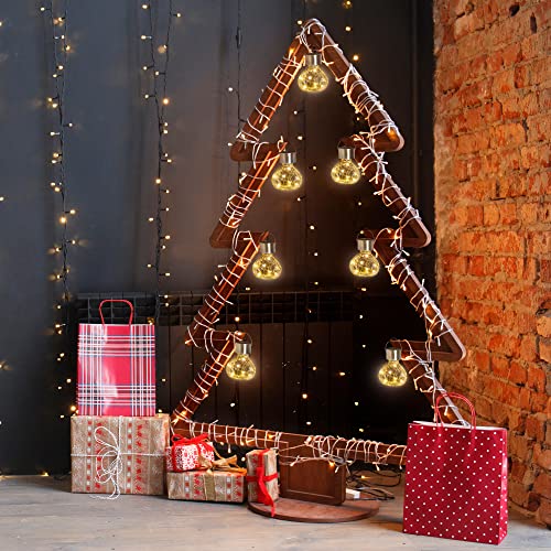 Gigalumi Hanging Solar Lantern,4 Pack Outdoor Christmas Decorations,Hanging Solar Lights Outdoor Waterproof , Garden Decor For Lawn,Garden,Yard,Tree?Warm White #TOP7