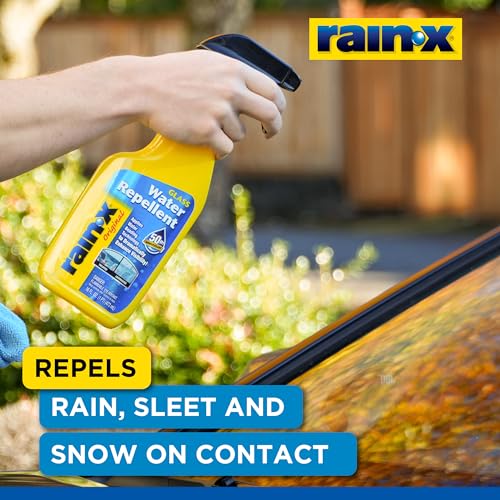 Image of Rain-X 630529 Glass Treatment Trigger, 16 fl oz - Exterior Glass Treatment to Drastically Improve Wet Weather Driving Visibility During All Weather Conditions (Pack of 2)