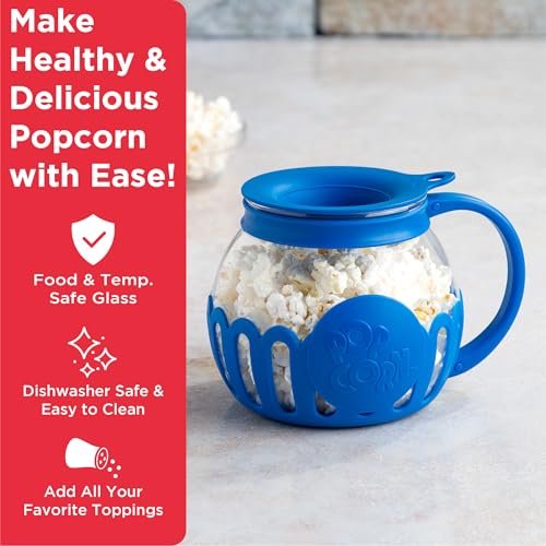 image for Ecolution Patented Micro-Pop Microwave Popcorn Popper with Temperature