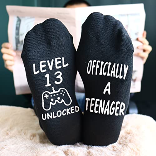 Jeasona Gifts For 13 Year Old Boy Teenage Boy Birthday Gifts Funny Gaming Socks thumb #2