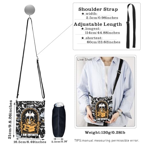 CMNIM Dragon Book Merch Dragon Rider Gifts I Am The Sky And The Power Crossbody Bag YA Fantasy Books Series Gifts4