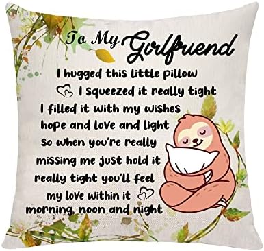 VAVSU Granddaughter Gift From Grandma Grandpa,Lovely Hug Pillow Cover Pillowcases Sofa Throw Pillow Covers Linen Cushion Cover to Granddaughter for Christmas Birthday Graduation Gift (Granddaughter)