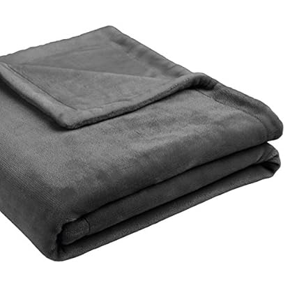 biederlack Island Decke, Polyester, Grau Kohle, für französisches Bett, 200 x 150 cm – Bild 3