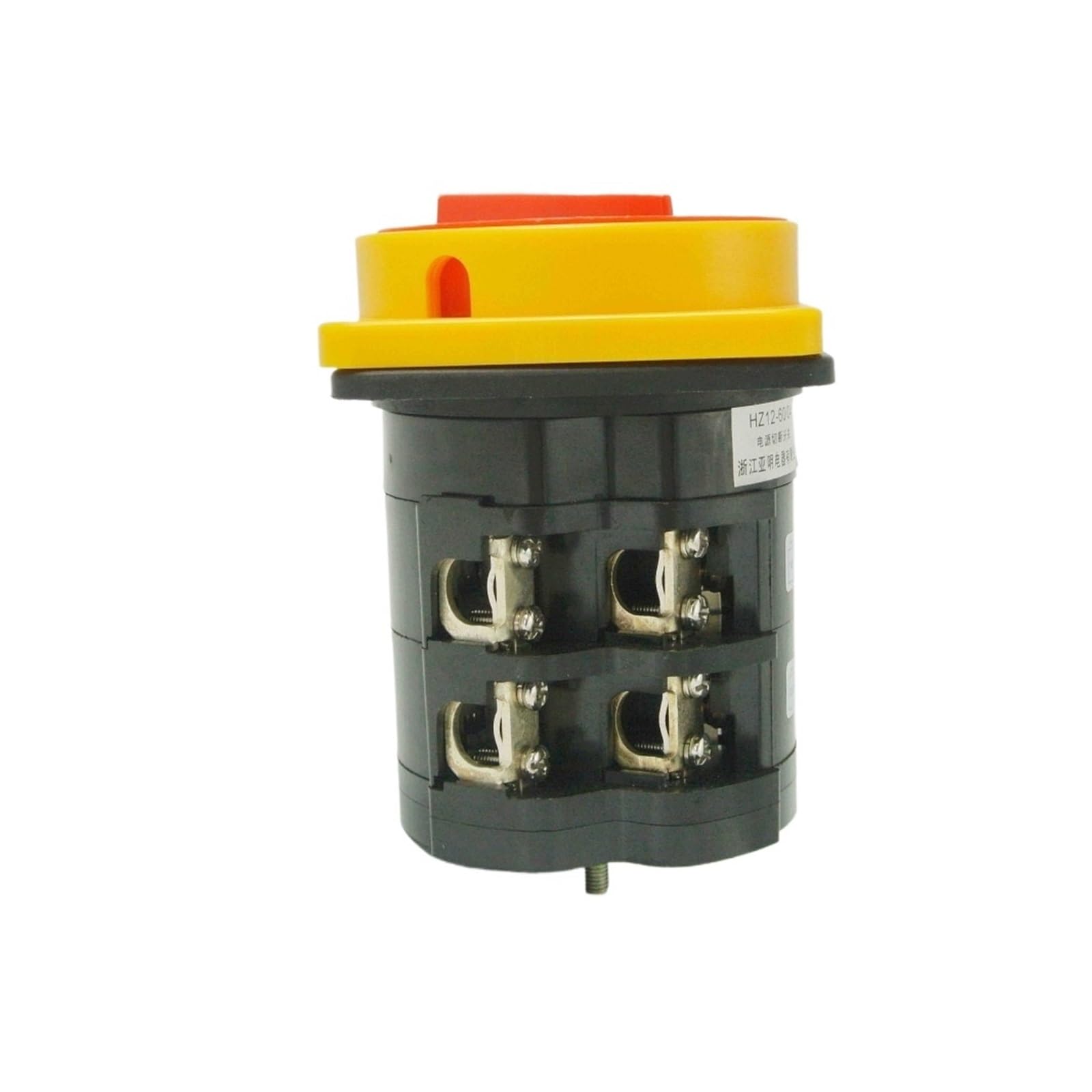 Rotary Switch Knob 2 Position 0-1 660V 60A 2 Poles 4 Terminals Padlock Changeover Cam Main Power Cut Off Switch HZ12-60/04 NWPNLXEA