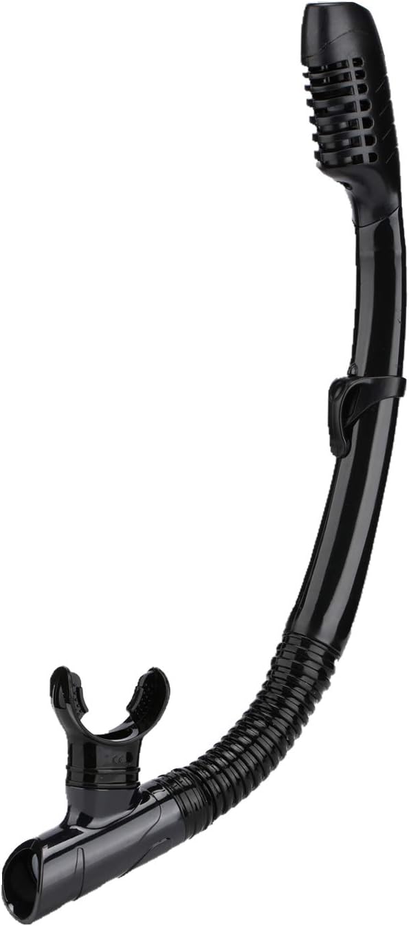 Dry Snorkel Easy Breath Diving Snorkel for Snorkeling Scuba Diving Swimming with Top Dry Valve and Food Grade Silicone Mouthpiece for Adult Youth