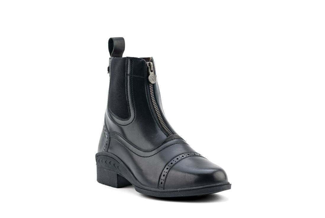 OvationWomen's Comfortable Durable Warm Water-Resistant Leather Equestrian Horse Riding Tuscany Zip Paddock Boot