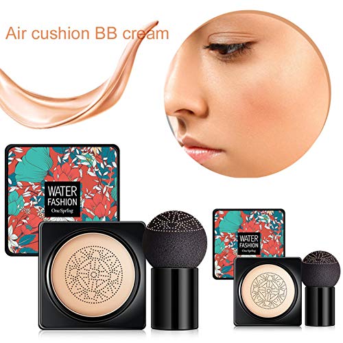 Base de cabeça de cogumelo creme BB Cream CC com almofada de ar, corretivo hidratante base de maquia