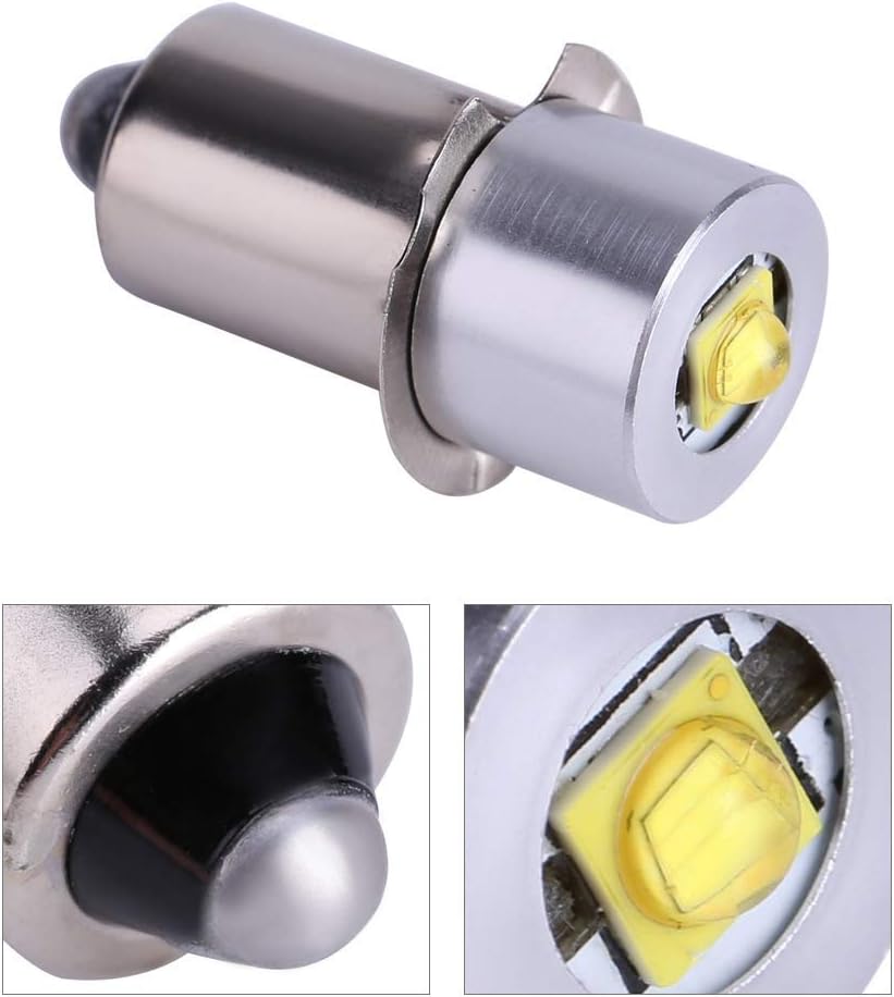 CUIFATI Upgrade Led Bulb, 5w 6-24v P13.5s High Power Led Upgrade Bulb,with for Upgrade Bulb Or Replacement Flashlight Bulb.