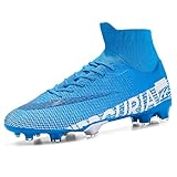 JIEBUNIAO Men's Soccer Shoes Professional Spikes Hightop Football Boots Boy Youth Competition/Training/Athletic Sneaker