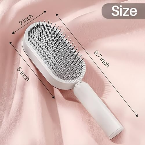 Image of GITGRNTH Air Cushion Comb , Lightweight Anti-Static Paddle Hair Comb Massage Brush , Detangling, Smoothing, Removing Knots and Scalp Massage Comb, Effortless Beauty - All Hair Types Men and Women (Multicolor)