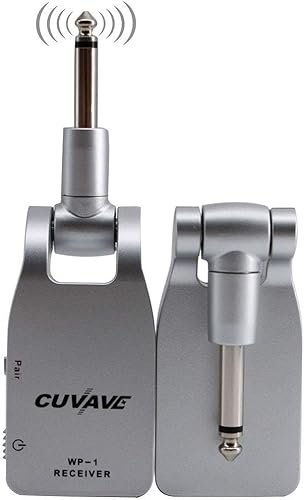Miniatura 6 de 2.4GHZ Sistema de guitarra inalámbrico Transmisor digital Receptor para guitarra eléctrica Bajo Batería de litio recargable incorporada (Plata)