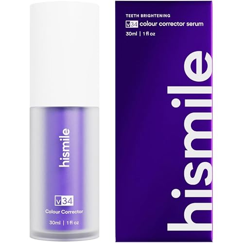 Hismile v34 Colour Corrector, Tooth Stain Concealer, Teeth Whitening Booster, Purple Toothpaste, Color Correcting Technology, V34, Tooth Colour Corrector