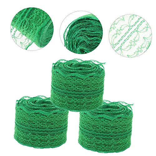 COHEALI 6 Rolos De Embrulho De Artesanatofita De Decoração Verde Algodão Decorativo Nupcial Centro D