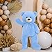 MorisMos Giant Teddy Bear Stuffed Animal 3ft,36'' Big Bear for Kid,Large Stuffed Bear for Baby Shower, Teddy Bear for Girlfriend Boyfriend Wife Mother Fiancée Valentine's Birthday, Blue