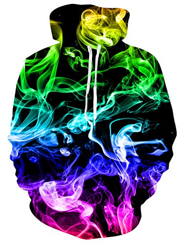 Sudadera con Capucha De Manga Larga con Estampado Animal De Mujer Sudaderas con Capucha con Bolsillos Casual Unisex De Otoño Invierno M Cover