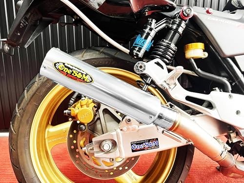 W4-16SV NEW ワンズ管 アルミサイレンサー インナーバッフル付き 50.8φ ワルツ 悪奴 装着車対応 汎用 (サイレンサーのタイプ(シルバー))