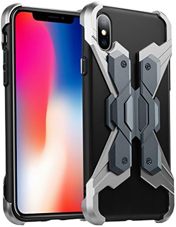 iPhone X Metal Case, Personalized Durable Phone Case for iPhone X, Anti-Scratch and Full Protection/Combined with Aviation Aluminum Alloy Metal and Soft TPU
