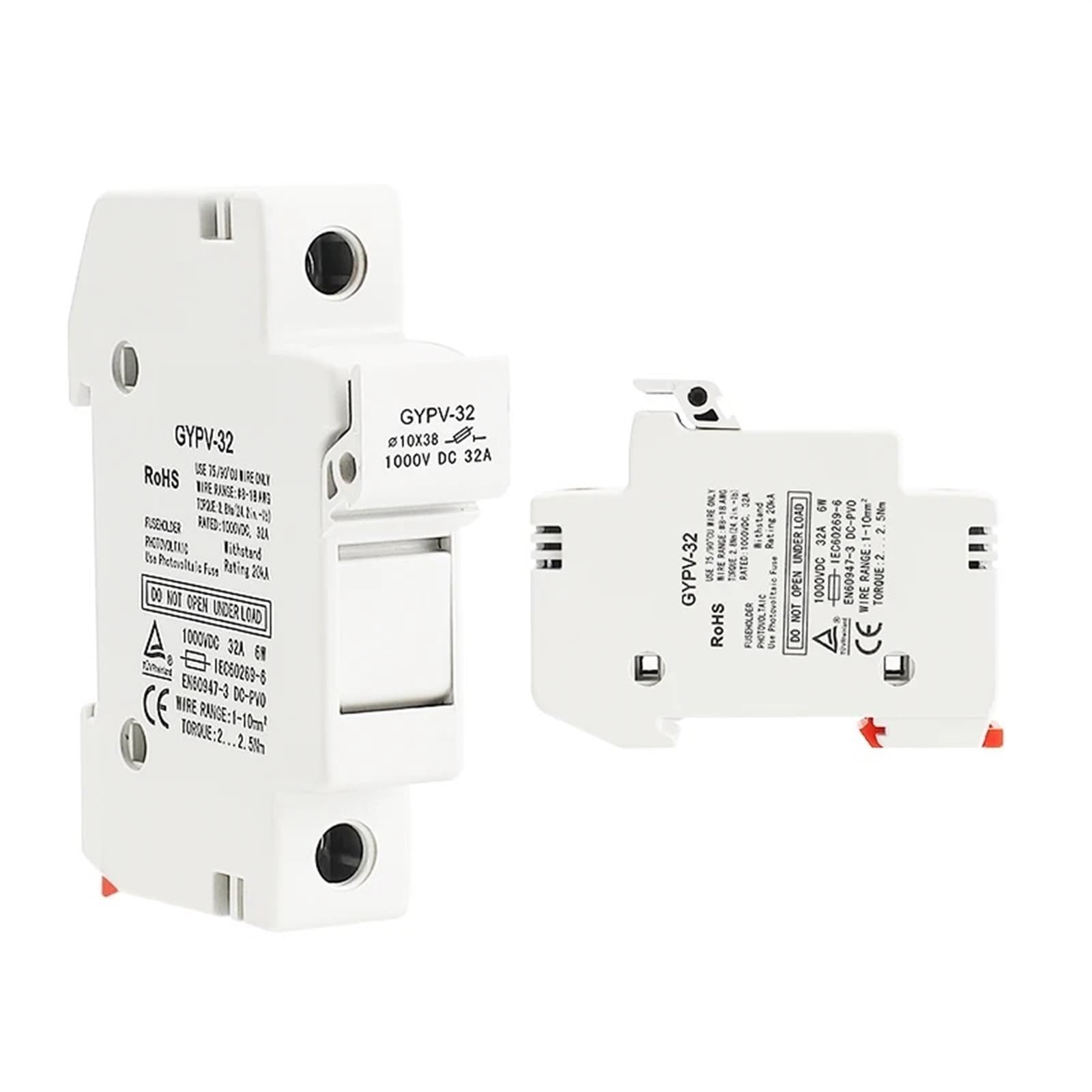 10PCS Solar DC 1000V PV Sicherungen Links 2A 6A 10A 15A 20A 25A 30A for Sonnenschutz Größe 10 * 38mm(10PCS 2A FUSE ONLY)