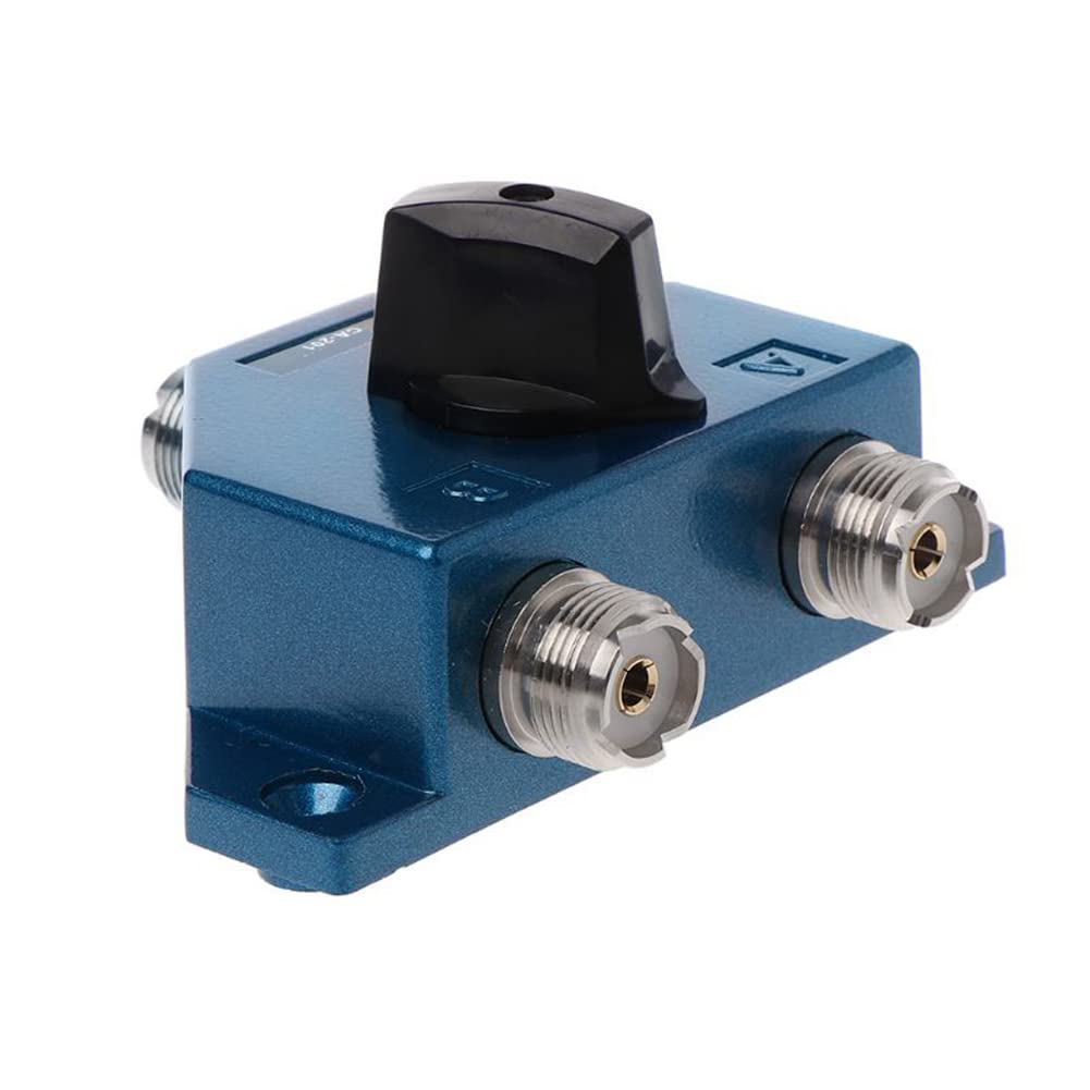 CA-201 Conmutador de Antena UHF Manual Antena Conector Hembra Adaptador Convertidor CB Antena de Radio Conmutador Coaxial Y98A