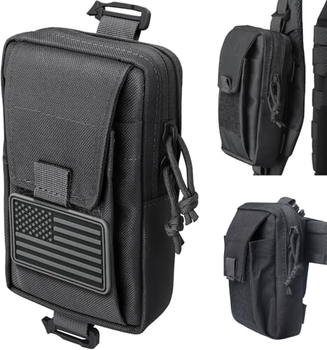 ليفانز شنطة ظهر تكتيكية للاكسسوارات، ملحقات مولي بحزام كتف، شنطة ملحقات متعددة الاستخدامات لحمل الهاتف في اي دي سي