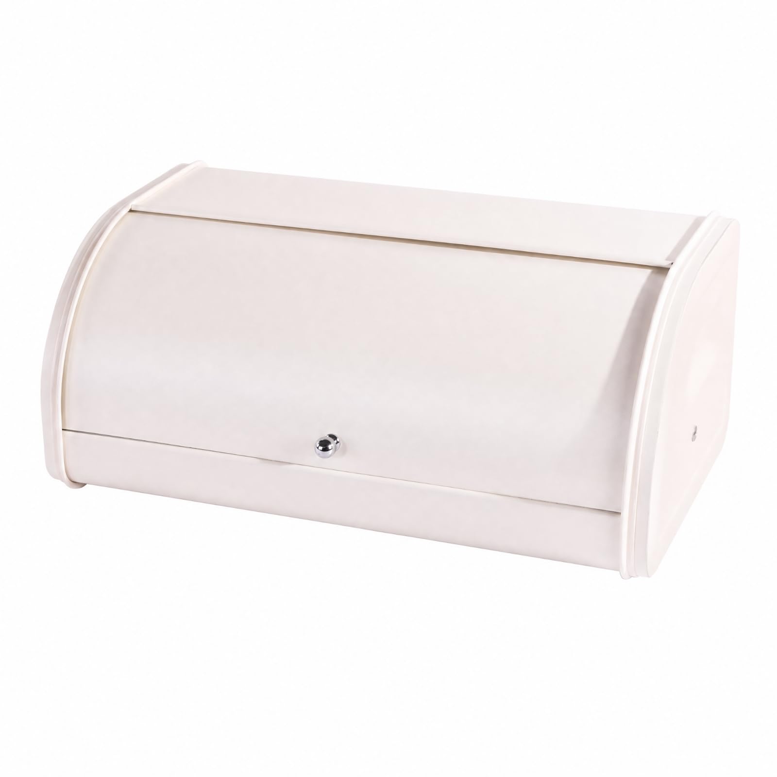 Ronyme Caja Japonesa Metálica con Tapa Enrollable Estilo Nórdico Contenedor Pan Escandinava Metal Contorno bajo para Estación Refrigerios Familiar,