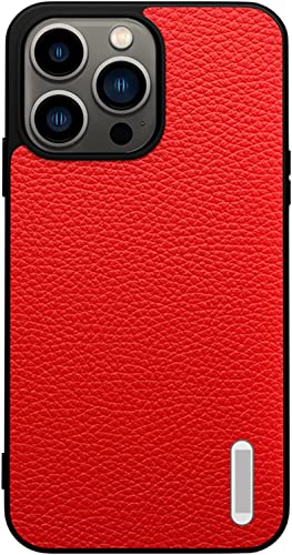 Funda iPhone 13 Pro para evitar roturas con cuero de vaca a prueba de golpes