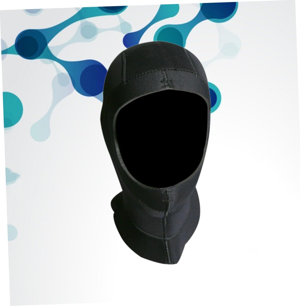 SUPVOX Diving Hood Thick Neoprene Wetsuit Hat for Warmth Protection Full Face Cover for Snorkeling Surfing Diving Kayaking Black