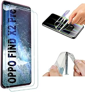 TeKKno® Pack of 2, Compatible with OPPO Find X2 Pro, Clear Hydrogel TPU Screen Protector Shield Guard Cover [Full Coverage] [Dry-Fit] [NOT Glass] [Ultra tough] for Oppo Find X2 PRO (6.7")