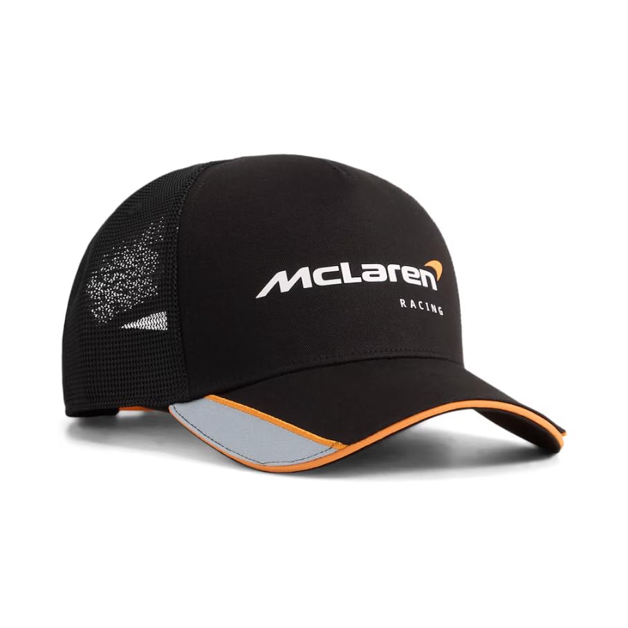 Casquette Trucker McLaren F1 PUMA noire réglable avec logo graphique