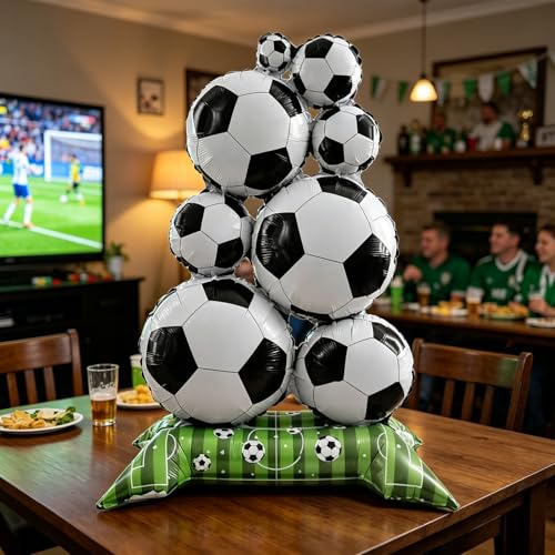 59 Inch Soccer Foil Balloons for Sports Birthday Themed Party Decorations — view 3