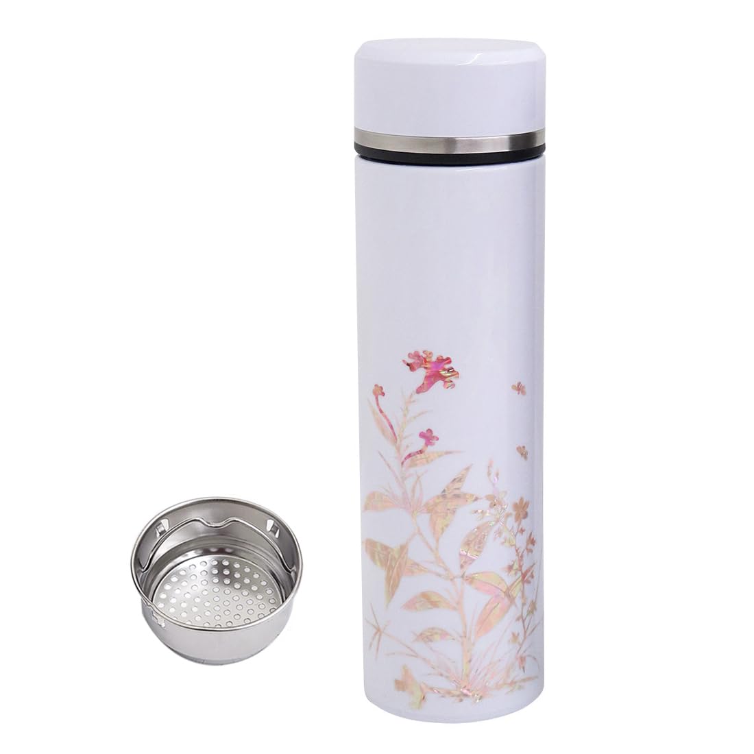 Bouteille Isotherme 2500 Ml En Acier Inoxydable 316 – Double Paroi Sous Vide – Maintien Chaud/froid Jusqu'à 72 H – Avec Infuseur à Thé – Vert, Large Ouverture, Anti-fuite