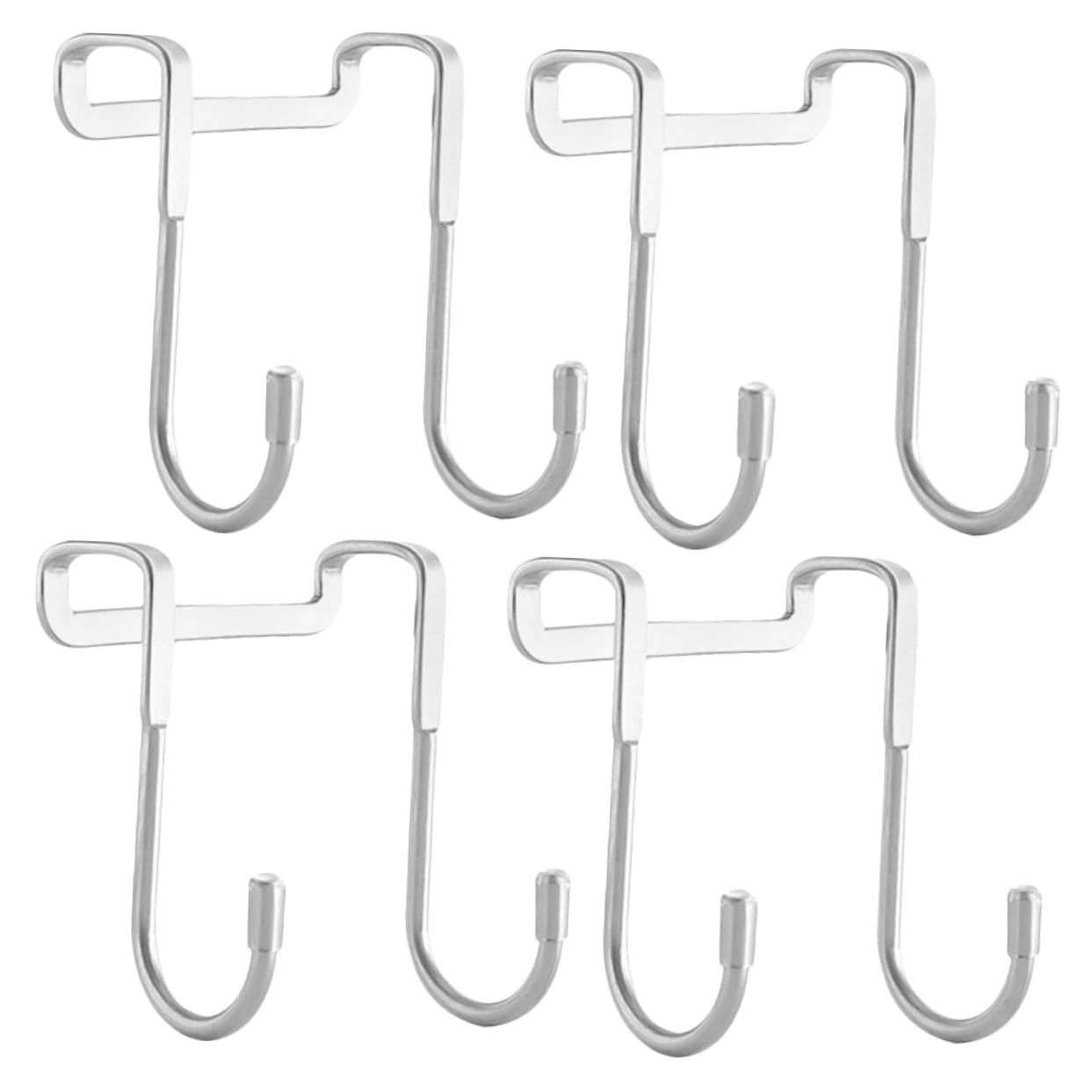 MAGICLULU 5 Juegos De Ganchos Para Puerta En Forma De S De Acero Inoxidable Resistentes Para Puertas De Gabinete Diseño Que Ahorra Espacio 4 Piezas X 5
