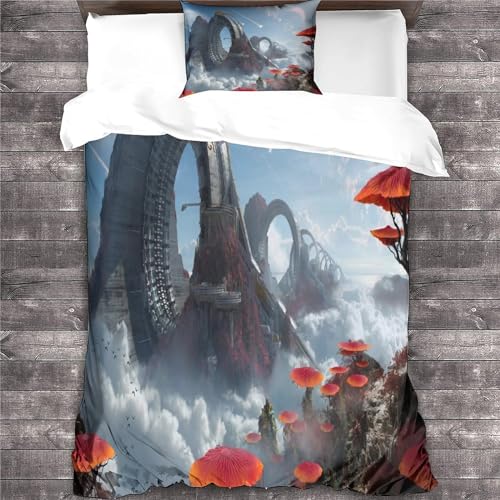 Housse de couette imprimée 3D cinéma avec taie d'oreiller