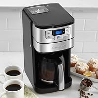 Cuisinart Automatic Grind & Brew 12-Cup Coffee Maker with Blade Grinder, Programmable Coffee Machine Glass Carafe with 1-4 Cup Setting, Brew Pause, Grind-Off Option, DGB-400NAS, Black/Stainless Steel — image 5