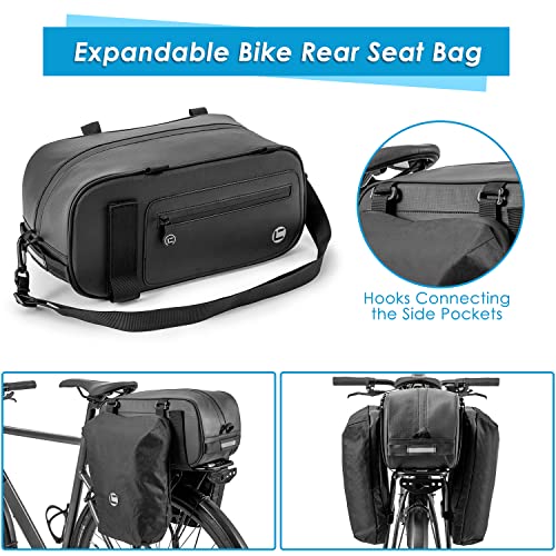 WOTOW Borsa Bici Posteriore Cremagliera, Grande