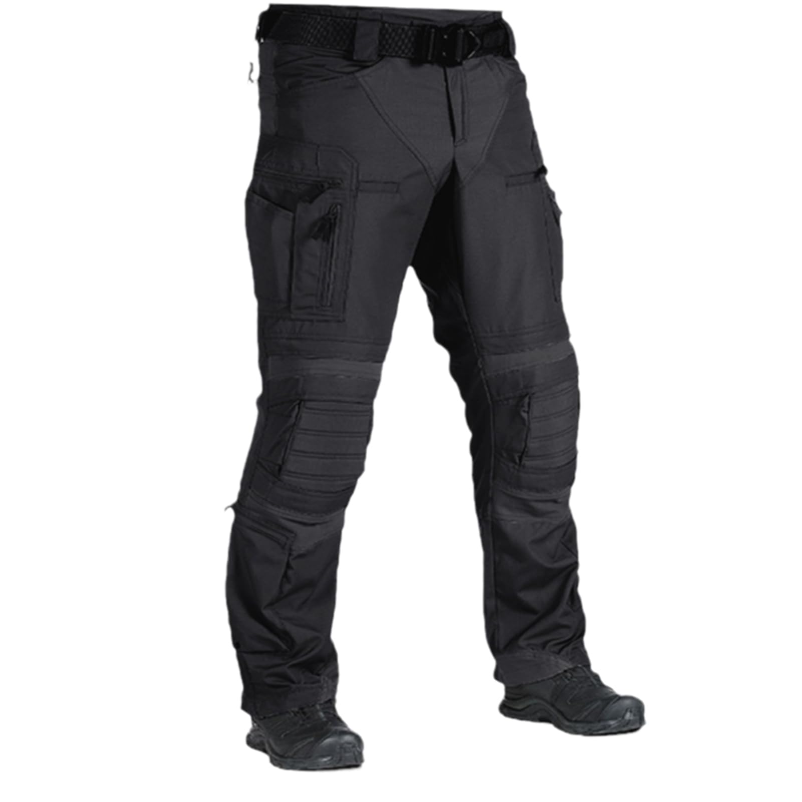 cotzfoz Tactical Pants Mens Wear Resistant Waterproof Military Combat Jogging Pants Men Multi Pocket Camo Cargo Trousers