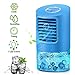 Produktbild EEIEER Mobile Klimaanlage Mini Luftkühler Luftbefeuchter Klein Persönliche Klimagerät Mobil, 4 in 1 Tragbare Mini Klimaanlage Air Cooler Ventilator Leise mit 2 Timer 3 Geschwindigkeiten 7 Farben LED