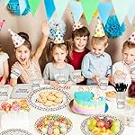 160CT Polka Dot Birthday Party supplies Dinnerware, Include Paper Plates Cups Straws Cutlery, Beige Kitchen Dining Table Decoration for Baby shower, Birthday Party Decor - Image 5