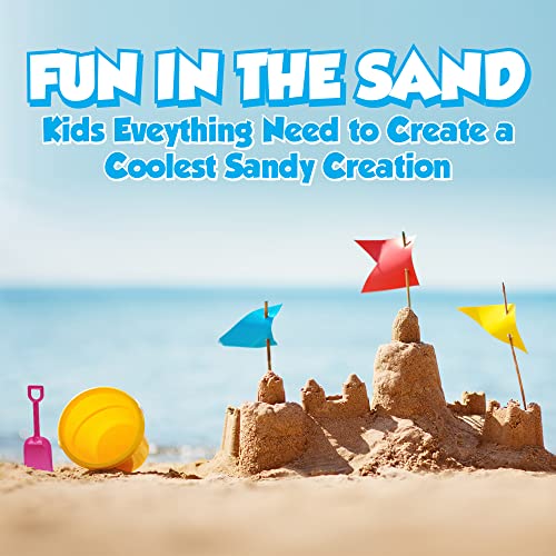 image for Playbees Beach Sand Toy Set, Includes 12 Sets,Buckets and Shovels,4.25